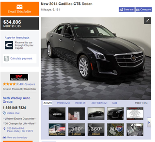 Illustration for article titled Brand New Cadillac Coupes And Sedans Are So Cheap It's Not Even Funny
